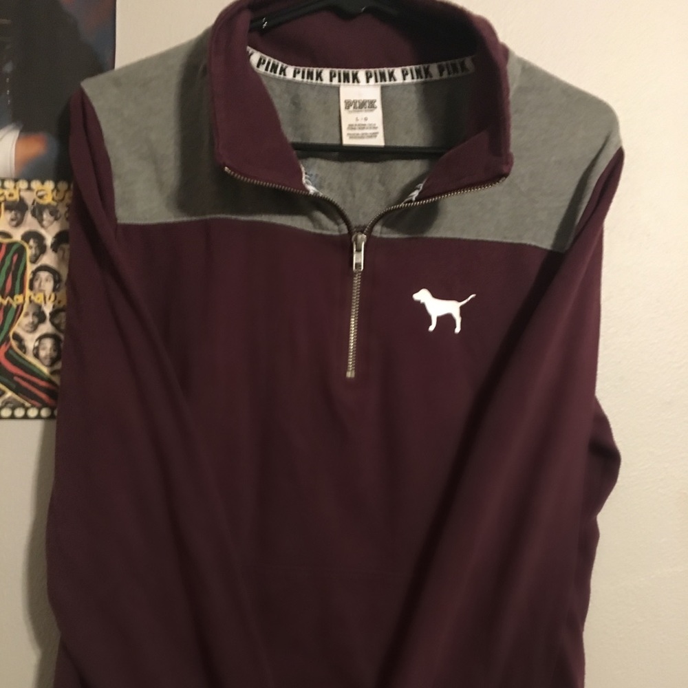 Maroon PINK half-zip 🦋